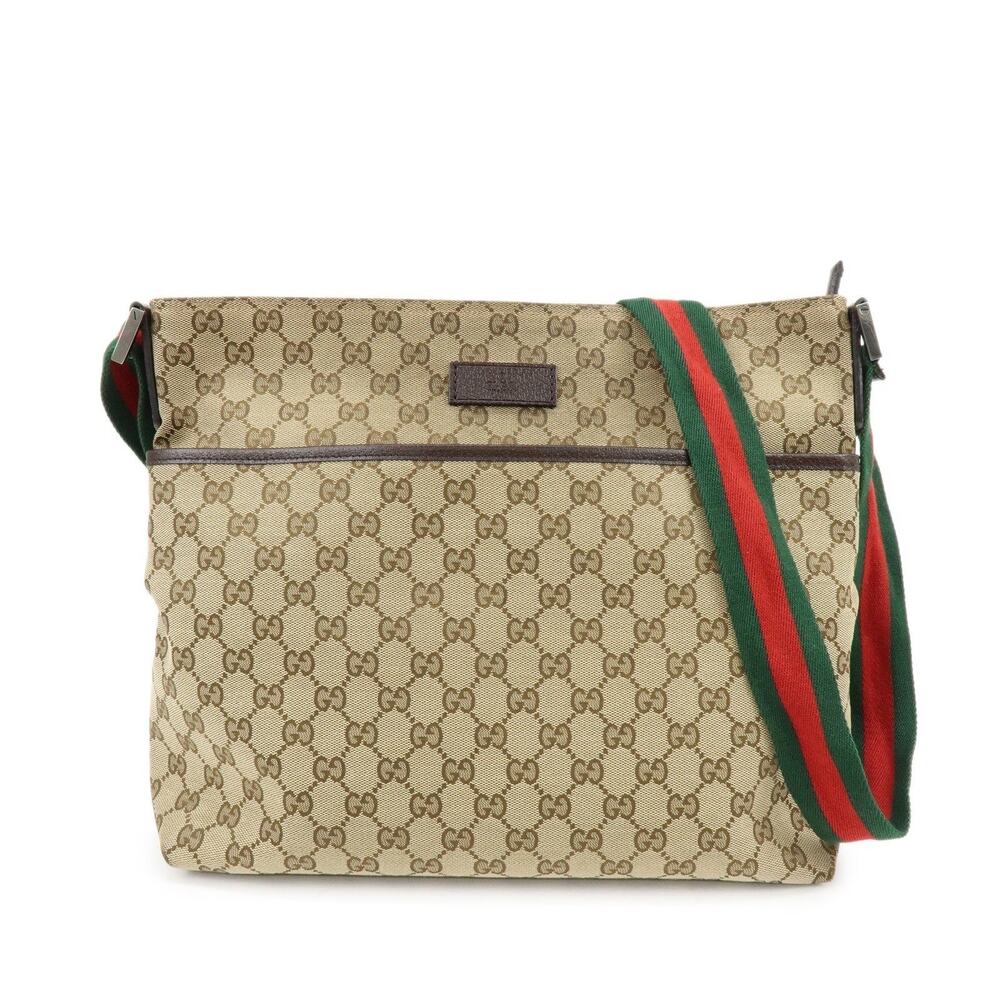 Gucci GG Supreme Crossbody Bag Beige